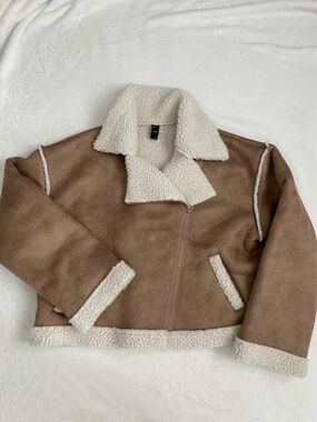Cider Cream Sherpa-Lined Jacket